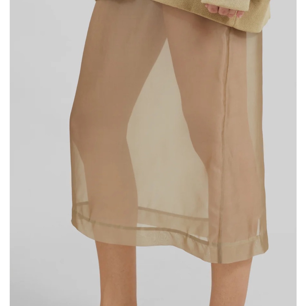 The Frankie Shop Beige Sheer Maxi Skirt - Picture 3 of 8